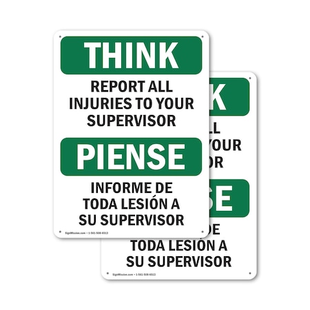 Signmission Safety Culture Sign, 7 in Width, Plastic, Rectangle OS-2PACK-TS-P-710-L-11857